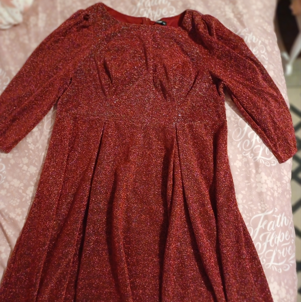Long Burgundy Night Dress